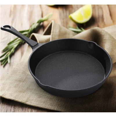Komplet emajlirane litoželezne posode Skillet Ponev