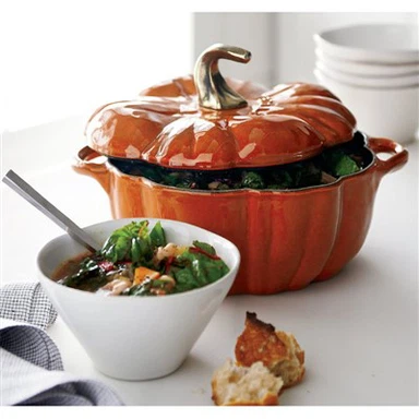 Emajliran lonec v obliki buče